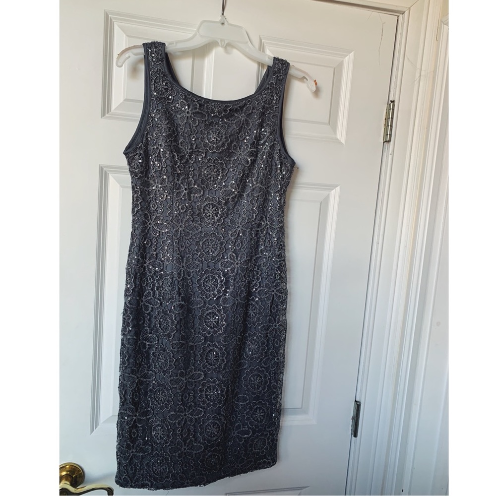 Silver Sequin Dress